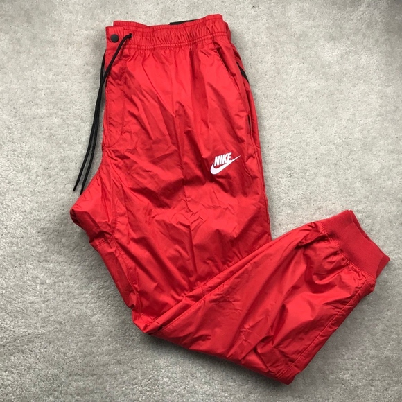 nike windrunner pants red